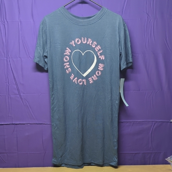 7/8 art class Blue and Pink Kids Pajama Nightgown - Picture 1 of 5